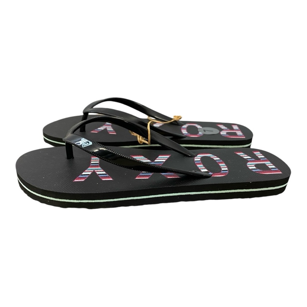 Roxy Women's Starfish V Summer Beach Sandal Flip-flops Thongs Black Size 7 NWT - Picture 3 of 4